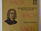 bach 3lp six suites for cello  gaspar cassado  vbx 15  vg+/m-