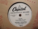 PROMO CAPITOL 78 RECORD / FRANK SINATRA/ THREE COINS IN FOUNTAIN/RAIN/ NR MINT