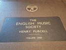 THE ENGLISH MUSIC SOCIETY VOLUME 1 HENRY PURCELL PARTS 1-16
