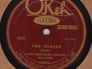 78 rpm Louis Armstrong OKeh 8641 Two Deuces in E- Hear