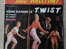 RARE 45T EP POCHETTE PAPIER* JOHNNY HALLYDAY VIENS DANSER LE TWIST