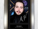 Post Malone Signed Photo Print Mounted Quality A4 Reproduction Autograph Framed