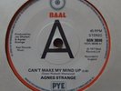 Agnes Strange ?: Can't Make My Mind Up - UK rare demo vinyl Baal 1977