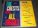 CRESTS SING ALL THE BIGGIES 1960 COED DOOWOP LP SIGNED BY JOHNNY MAESTRO