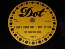 FAIRFIELD FOUR I Don't Know Why I Have To Cry RARE BLACK GOSPEL 78 Dot 1022