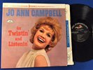JO ANN CAMPBELL For Twistin' and Listenin' Rare 1962 STEREO orig rockabilly LP