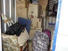 Abandoned Storage Unit LP Vinyl Records Kitchen Cutlery Chairs Boxes clothes etc