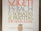 SZIGETI / BACH - 6 SONATAS & PARTITAS - VANGUARD BG 627/9 - RARE