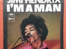 JIMI HENDRIX-I'M A MAN RARE ITALY 7'' PS 1970 PSYCH EX+/EX+