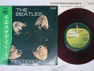 BEATLES YESTERDAY APPLE AP-4578 Japan OBI Red Vinyl VINYL 7