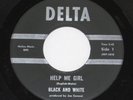 RARE NEW MEXICO PSYCH SOUL DELTA LABEL BLACK AND WHITE HELP ME GIRL 45 RPM funk