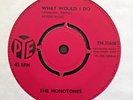 The Monotones What Would I Do / Is It Right 1964 Very Rare Pye Records
