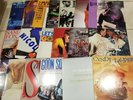 Lots of used old vinyl records from 1980s, single album (BOX 002)