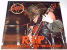 SLAYER - RIP REIGN IN PAIN / NOTTINGHAM 1987 - COLOR VINYL CONCERT POSTER