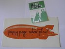 Jimmy Page Robert Plant - Unledded France Premiere Ticket & Pass Led Zeppelin