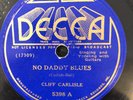 Decca 5398 (Gennett)  CLIFF CARLISLE No Daddy Blues 78 rpm Country 1931 EE+