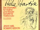 BARTOK 3 VIOLIN SONATAS  JENNY ABEL SZIDON HARMONIA MUNDI 2LPS 1976  SCARCE NM