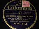 EUROJAZZ - GREGOR & HIS GREGORIANS - Happy days are here again - 78 rpm Columbia