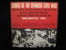SONGS OF THE SPANISH CIVIL WAR, VOL. 2 FOLKWAYS FH 5437 WITH INSERTS VINYL LP