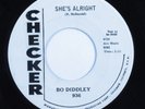 R&B Rocker 45 BO DIDDLEY She's Alright CHECKER promo HEAR