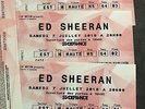 3 Billets assis Ed Sheeran Paris Stade de France Le 7 Juillet 2018
