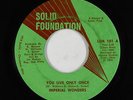 Northern Soul 45 - Imperial Wonders - You Live Only Once - Solid Foundation VG++