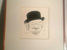 James Hall Thomson Caricature Acker Bilk Large Drawing Framed