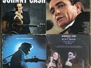 JOHNNY CASH 4 LP Record Lot: Folsom Prison San Quentin Fabulous Give Love Rose