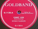 RARE 'cajun' SWAMP ROCK 78 BOOGIE RAMBLERS Cindy Lou/Such As Love GOLDBAND 78