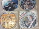 4 x Iron Maiden Vinyl 12” Picture Discs ( 3 x singles and Powerslave album).