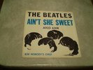 BEATLES/ TONY SHERIDAN AINT SHE SWEET PIC SLEEVE ONLY NO DRILL HOLE 45 RPM