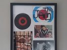 THE JAM memorabilia framed original 'A Town called Malice' single and pictures.