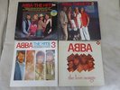 ABBA 4xLP'S THE HITS 1, 2, 3 & THE LOVE SONGS 54 GREAT SONGS  ALL EX CONDITION