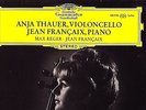 DGG STEREO TULIP ED1 - ANJA THAUER - VIOLONCELLO - REGER / FRANCAIX - NM
