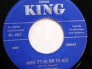 HURRICANES Maybe its all for the best / Yours KING VG++ Doowop Kz 183
