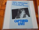 OZZY OZBOURNE- Captured Live  2 LP WITH RANDY RHOADS BLACK SABBATH RARE