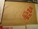 THE WHO LIVE AT LEEDS SIGNED LP ALBUM VINYL ORIGINAL WITH ALL INSERTS EXCELLENT