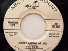 DUBS 45 Don't laugh at me / You'll never belong to me ABC PARA DJ Doowop Kz285