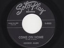 W Coast Rockin' HARP BLUES GEORGE ALLEN (GEORGE SMITH) Come On Home HEAR