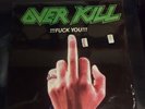 RaRe SEALED  OVERKILL Fuck You  '87 US THRASH Metal M LP ORIG US 1st MEGAFORCE