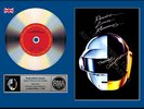 Daft Punk - Random Access Memory  - Signed Platinum Disc Replica Music Award