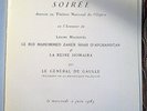 SHAH D'AFGHANISTAN VISITE EN FRANCE SOIRÉE DU 2 JUIN 1965 GÉNÉRAL DE GAULLE