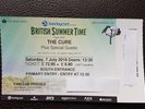 The Cure - Hyde Park London 7 July - British Summer Time - Primary entry ticket