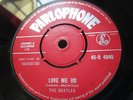 Beatles Love Me Do  clean.Orig UK Parlophone  red label  45 v/g plus con