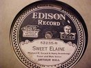 EDISON RECORD/DISC 80 RPM # 52235 ARTHUR HALL/VERNON ARCHIBALD-CHARLES HARRISON