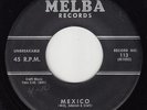 ROCKETONES - Melba 113 (small print, double lines) - Mexico - '57 DOO-WOP 45 1st