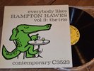 Hampton Hawes Trio Vol 3 MINT  Deep groove 1st mono Contemporary lp Red Mitchell