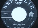 The Radio Four Republic Records Black Gospel 45rpm 1952
