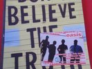 OASIS DONT BELIEVE THE TRUTH PROGRAMME AND TICKET MILTON KEYNES BOWL