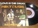 ROXY MUSIC - Love Is The Drug Rare French PS 7' Pink Island Glam Rock 75'